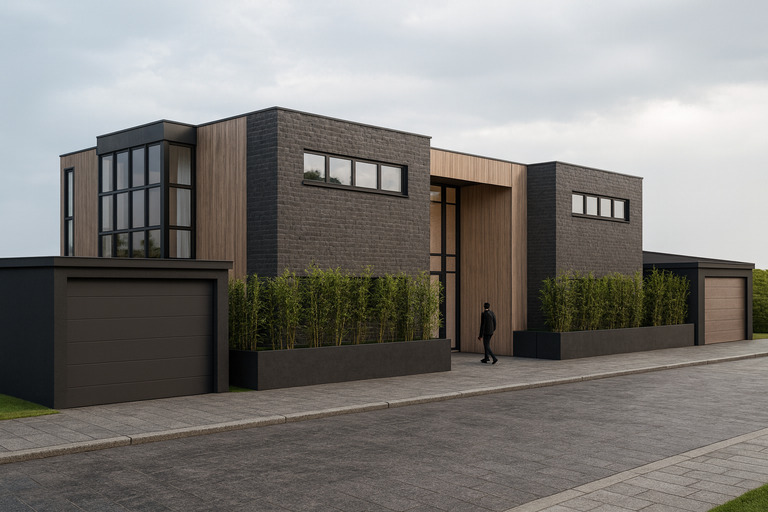Minihus, 52 m² grunnflate — Fasade